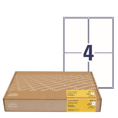 Etikett Zweckform 8017-300 99,1x139mm Versandtet. Inkj., Farbl., Laser s/w, Ko
