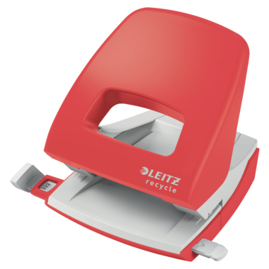 Locher Leitz 5003 NeXXt Recycle rot 30Bl rot, mit Schiene, Recycl 50030025