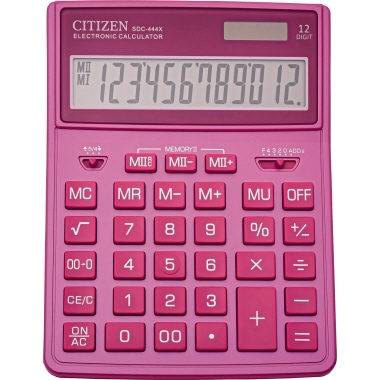 Tischrechner Citizen SDC444XRPKE rosa 