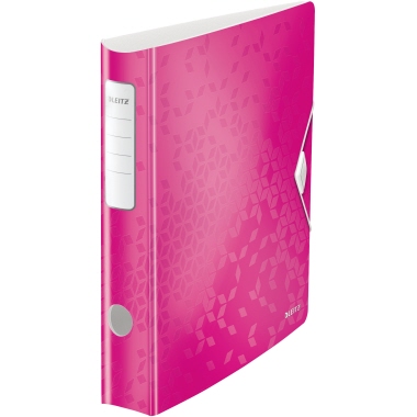Ordner Leitz Active WOW A4 60mm pink metallic, 180° Mechanik