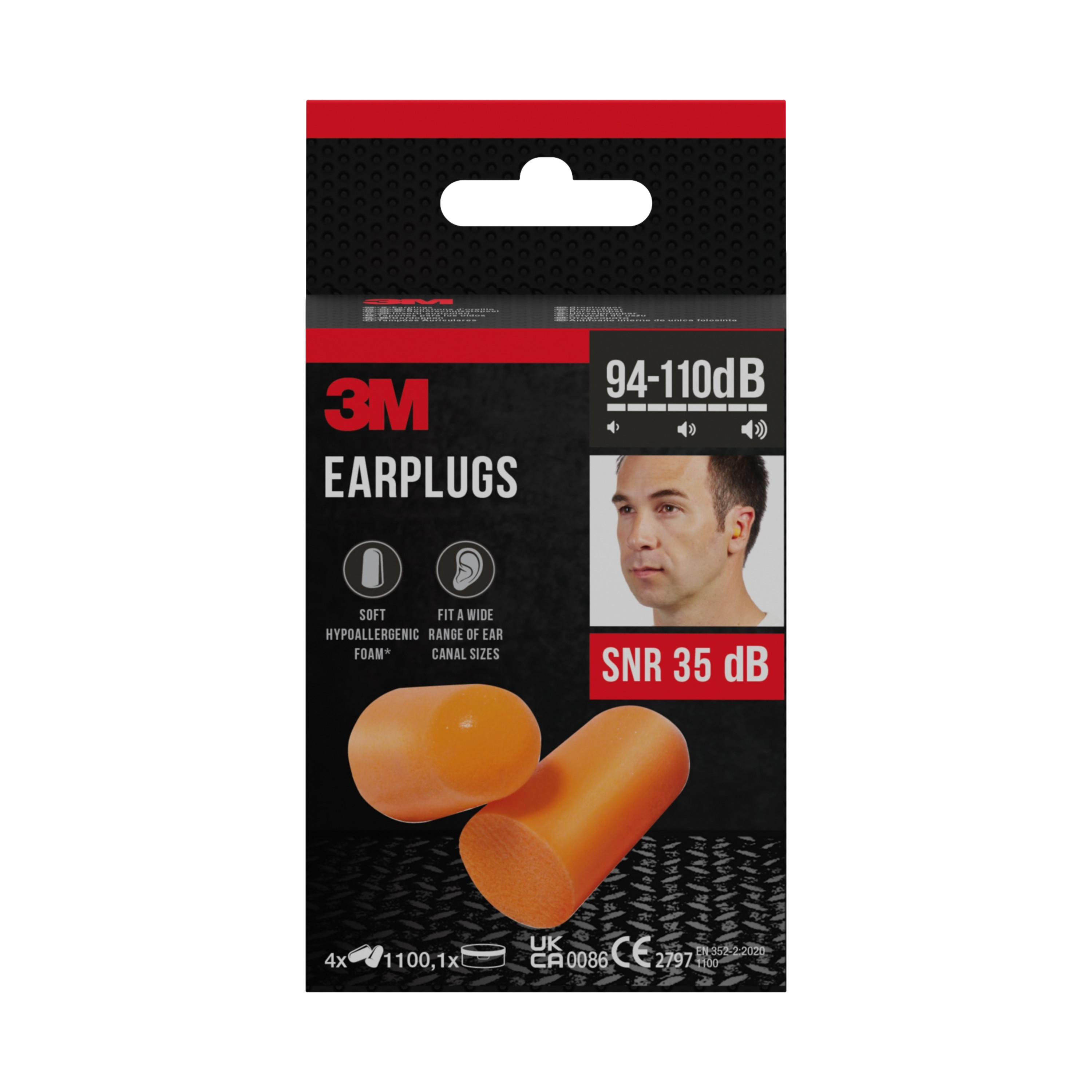 Gehörschutzstöpsel max. 105db orange Bis