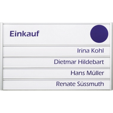 Türschild Ultradex 310477 silver 180x108 Mm Aluminium, Eloxiert