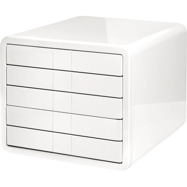 Schubladenbox Han 1551 iBox weiß 5 Geschlossene Schubladen