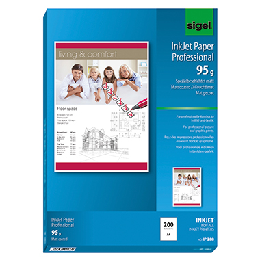 Inkjetpapier Sigel IP288 A4 95g 