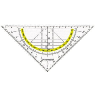 Geometriedreieck Soennecken 1823 rauchgrau Kunststoff