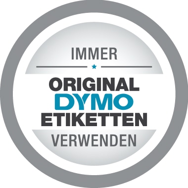 Schriftband Dymo 18445 weiß/schwarz 