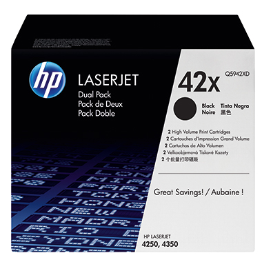 Toner 2er HP 42XD Q5942XD black 