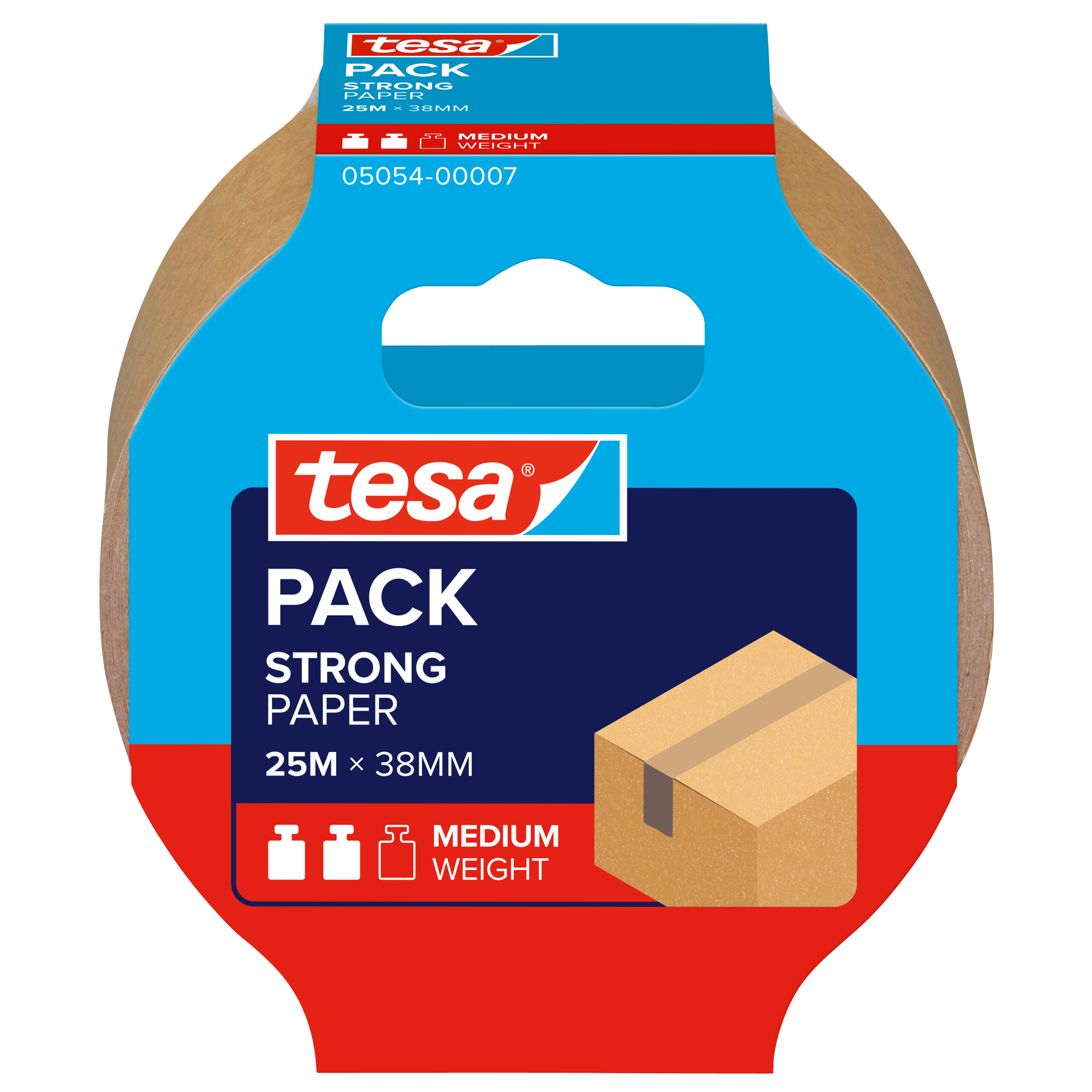 Packband Tesa 05054 25mx38mm braun 0 Papier