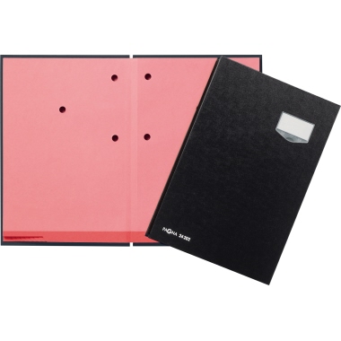 Unterschriftsmappe Pagna 24202 schwarz Chwarz, 20 Fächer, Pvc