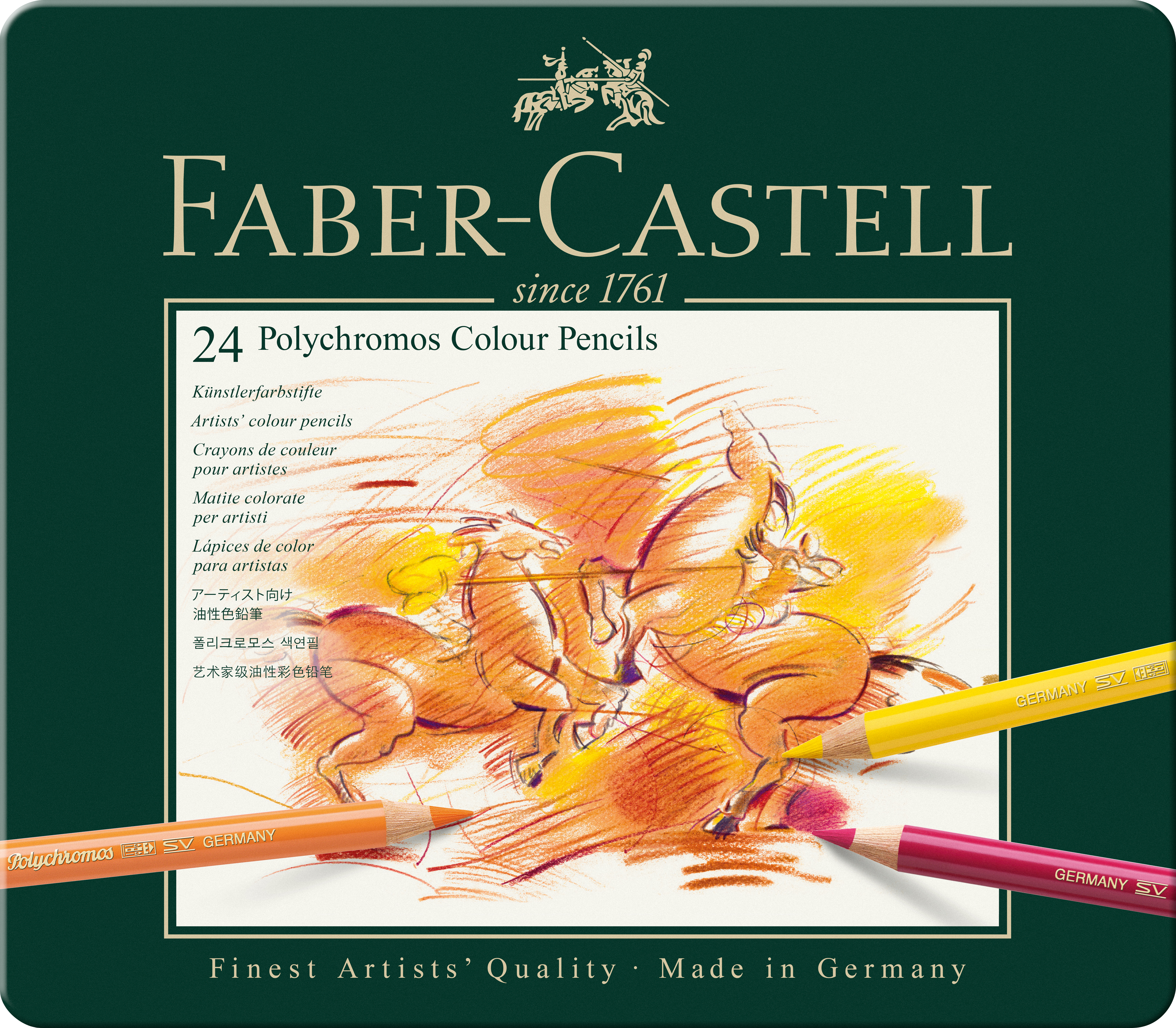 Farbstift Castell Polychromos 24er Etui 