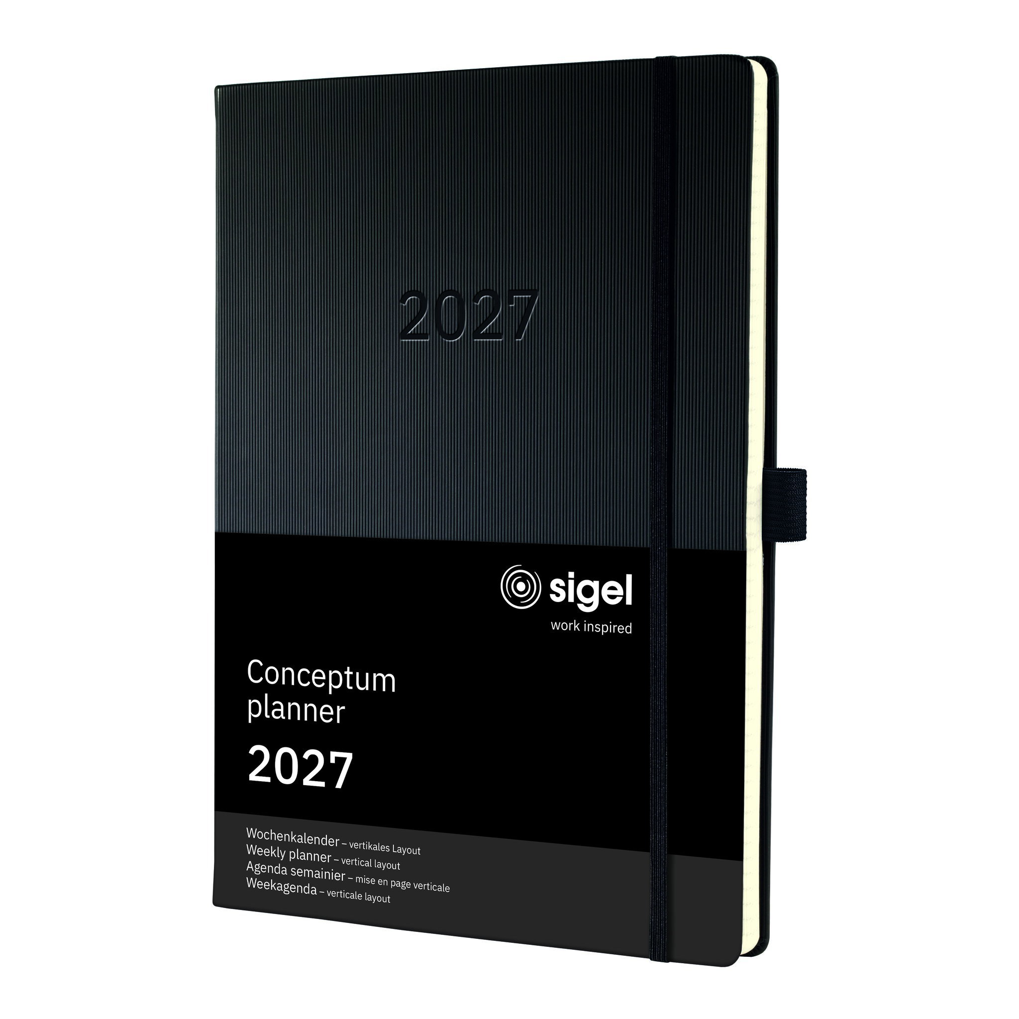 Wochenkalender Sigel Conceptum C2718 sw A4+ Hardcover