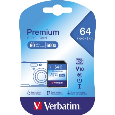 SDXC-CARD Verbatim 64GB CLASS10 
