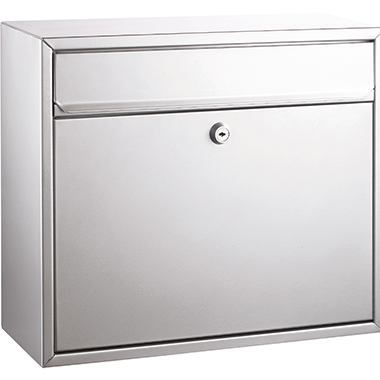 Briefkasten Alco 8601 31x36x15cm silber 