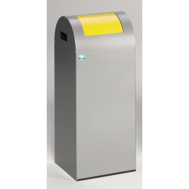 Wertstoffsammler VAR 55 R 21010 55l gelb silber, Deckel gelb