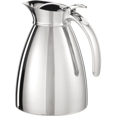 Thermoskanne Empire 1,0l silber Einhandbedienung, Unzerbrechlich