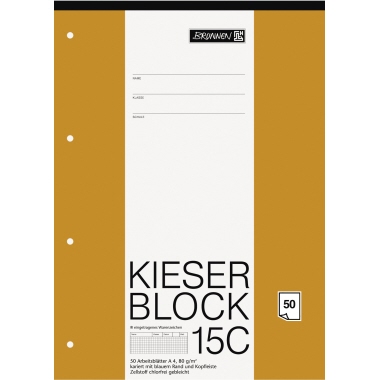 Kieserblock Brunnen 1042925 A4 kariert 