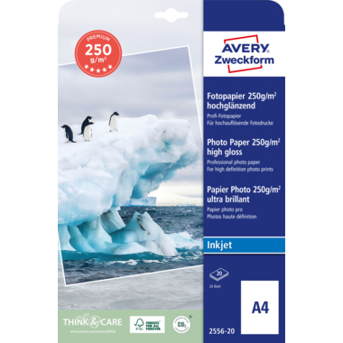 Inkjet Fotopap. Zweckf. 2556-20 A4 250g Glossy