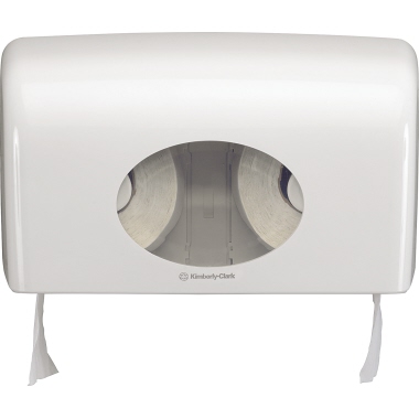 Toilettenpapierspender Aquarius weiß Doppelrollenspender, 18x29,8x13cm