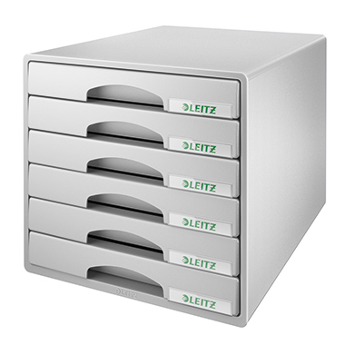 Schubladenbox Leitz 5212 6 Schübe grau 