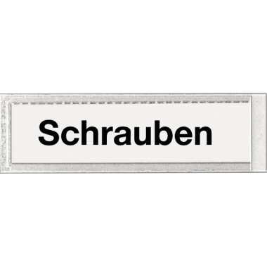 Beschriftungsfenster Veloflex 2201100 sk 17X70mm Transparent