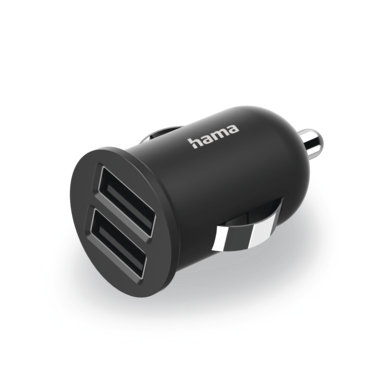 2-fach USB Ladegerät Hama für Zigaretten Anzünder 2,4a/12w 00223351