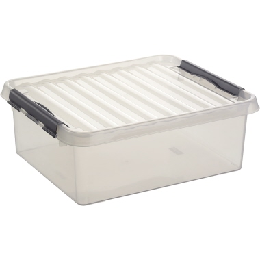 Multifunktionsbox Helit H6164202 25l Transp. mit Deckel 50 X 40 X 18 cm