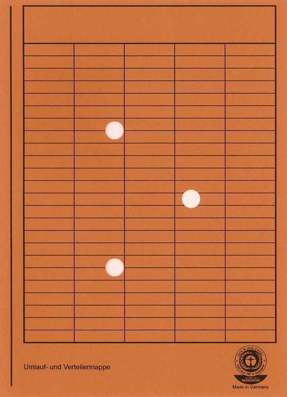 Umlaufmappe A4 RC 250g orange 