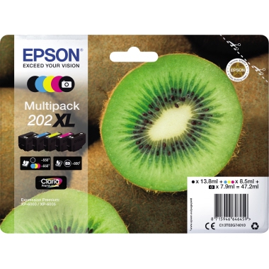 Tintenpa. Multi. EPSON 202XL bk/col C13t02g74010
