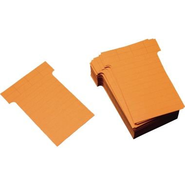 T-Karten Ultradex 542158 60x85mm rotor. Rotorange, Liniert