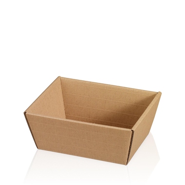 Präsentkörbe 4-eckig natur klein unten 195x145x100mm, oben 240x190x100mm