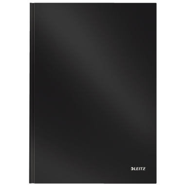 Notizbuch Leitz Solid 4664-00-95 kariert Schwarz, 80 Blatt, 90G/Qm