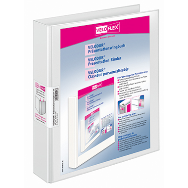 Ringbuch Veloflex 41471 A4 30mm 2R weiß Ing Präsentations