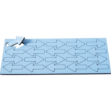 Magnetsymbole Ultradex 841206 hellblau Pfeil, 22,5x12mm