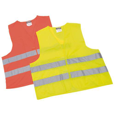 Warnweste DIN EN 471 Polyester orange ,fluoreszierd, Neon-