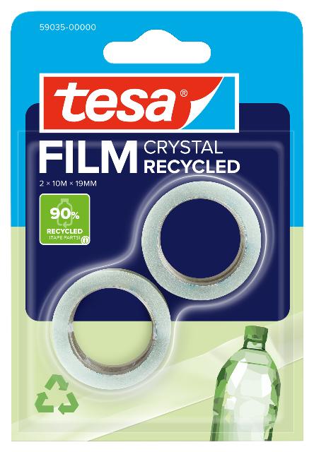 Klebefilm Tesa 59035 19mmx10m transp. Eco & Crystal Pck. 2 Rollen