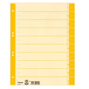 Trennblatt Esselte 621018 A4 gelb 