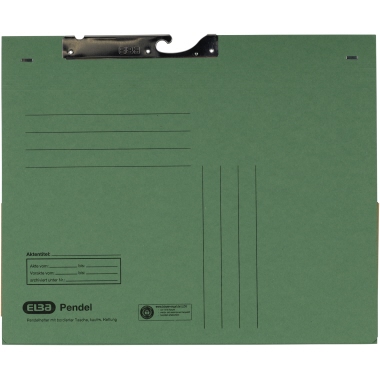 Pendelhefter Elba 100570024 A4 grün Kaufmännische Heftung