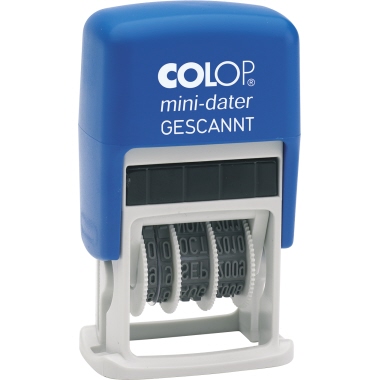 Datumstempel Colop S160/L6 Gescannt Mini Dater, Ohne Rand