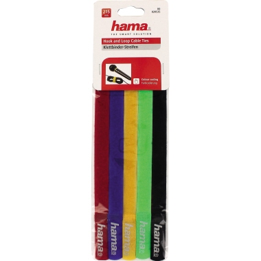 Klettbinder Hama 215mm farbig Rot/blau/gelb/grün/schwarz