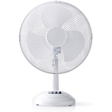 Tischventilator 35W weiß drehbar 