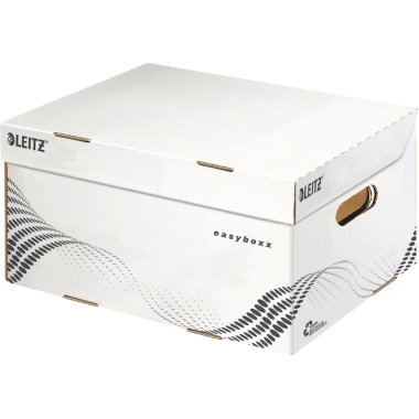 Archivco. Leitz Easyboxx 6135 Gr. S weiß Archivcontainer, mit Klappdeckel
