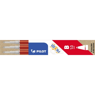 Tintenrollermine Pilot 2259 BLSFR10 rot 3St. 0,5mm Strichstärke