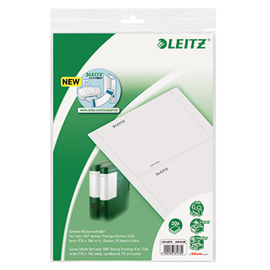 Rückenschild Leitz 1690 PC grau Breit, Für Active Pro