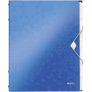Ordungsmappe Leitz WOW 4633 6F blau metallic
