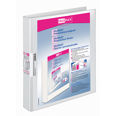 Ringbuch Veloflex 11431 A4 25mm 2R weiß Präsentations