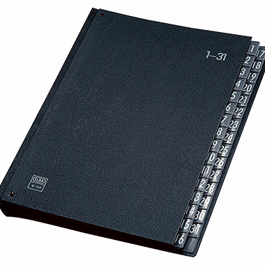 Pultordner Elba 400001962 1-31 schwarz 
