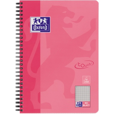 Collegeblock Oxford 400086487 B5 kar. 90g, 80Blatt, rosa