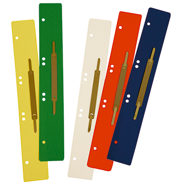 Heftstreifen lang PP Metalldeckl sortiert, 4,5x31cm