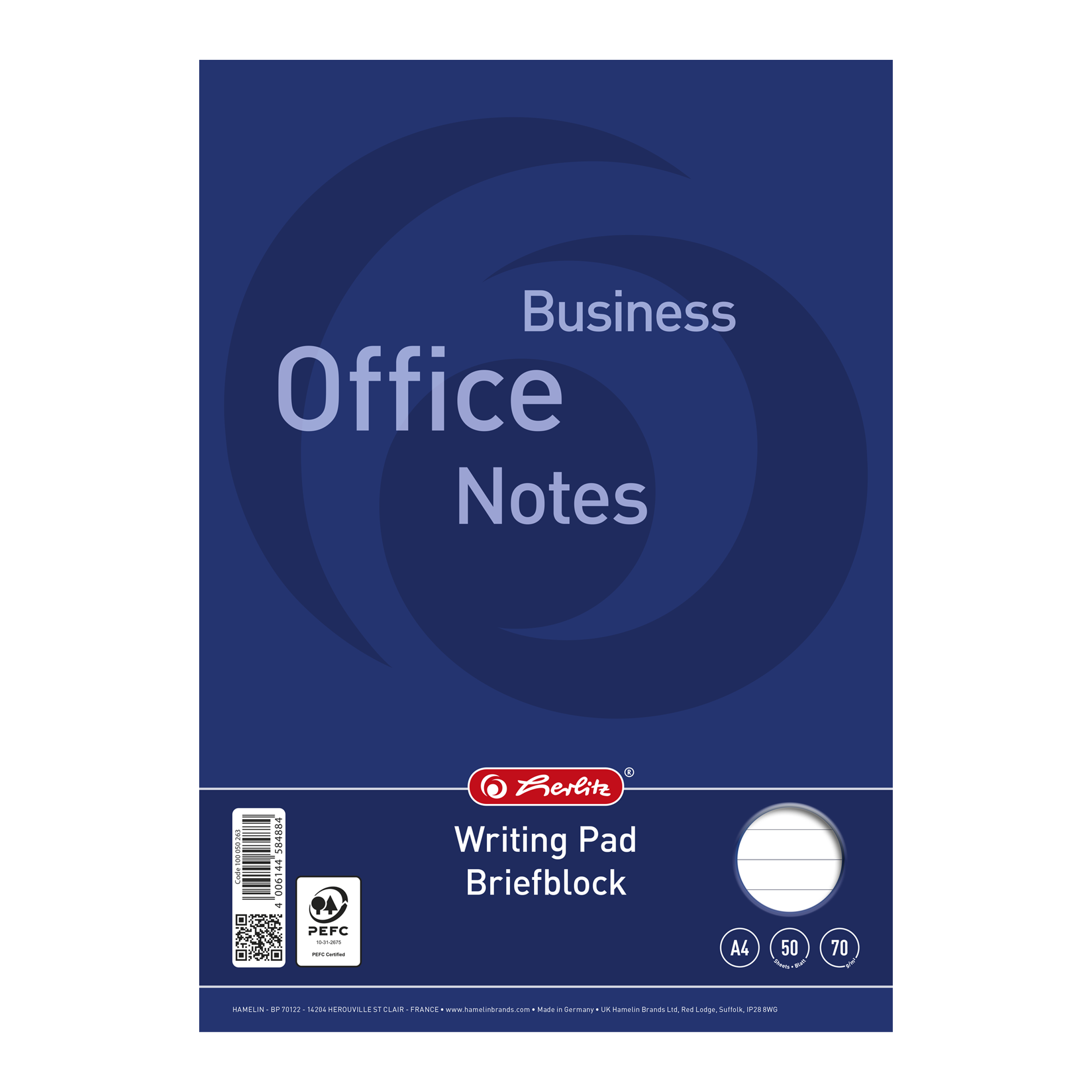 Briefblock A4 50 Blatt 70g liniert 