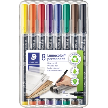 OHP-Marker Staedtler 317WP8 Lumocolor permanent, 1,0mm